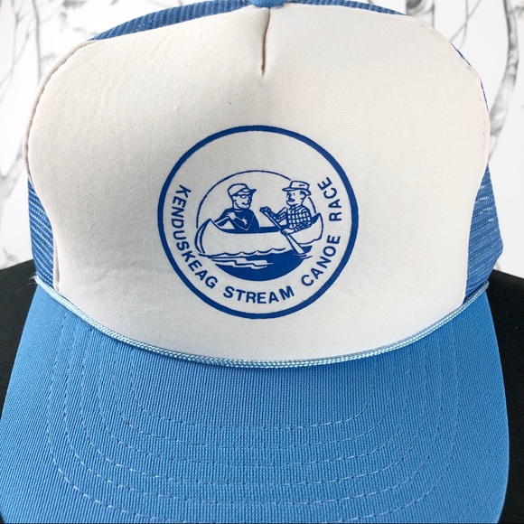 Vintage Kenduskeag ME Canoe Race foam snapback hat - Picture 2 of 8